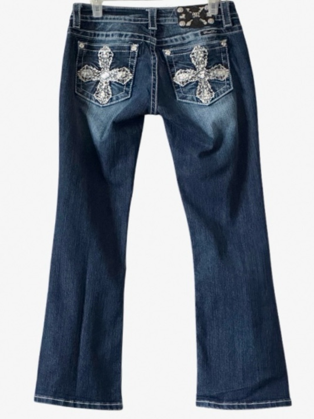 Miss Me Embellished Dark Wash Women’s Jeans - Blue
